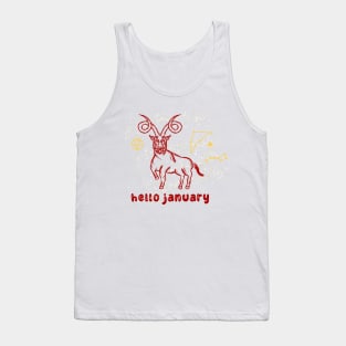 Character Design - Hello January! Tank Top